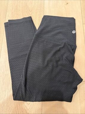 Lululemon Black Textured Leggings